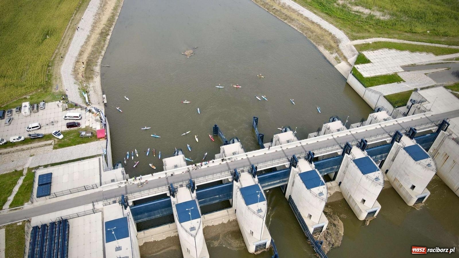 Zdjęcie w galerii na portalu naszraciborz.pl: Regaty pod zaporą czołową zbiornika Racibórz [FOTO i WIDEO] wiadomości z regionu