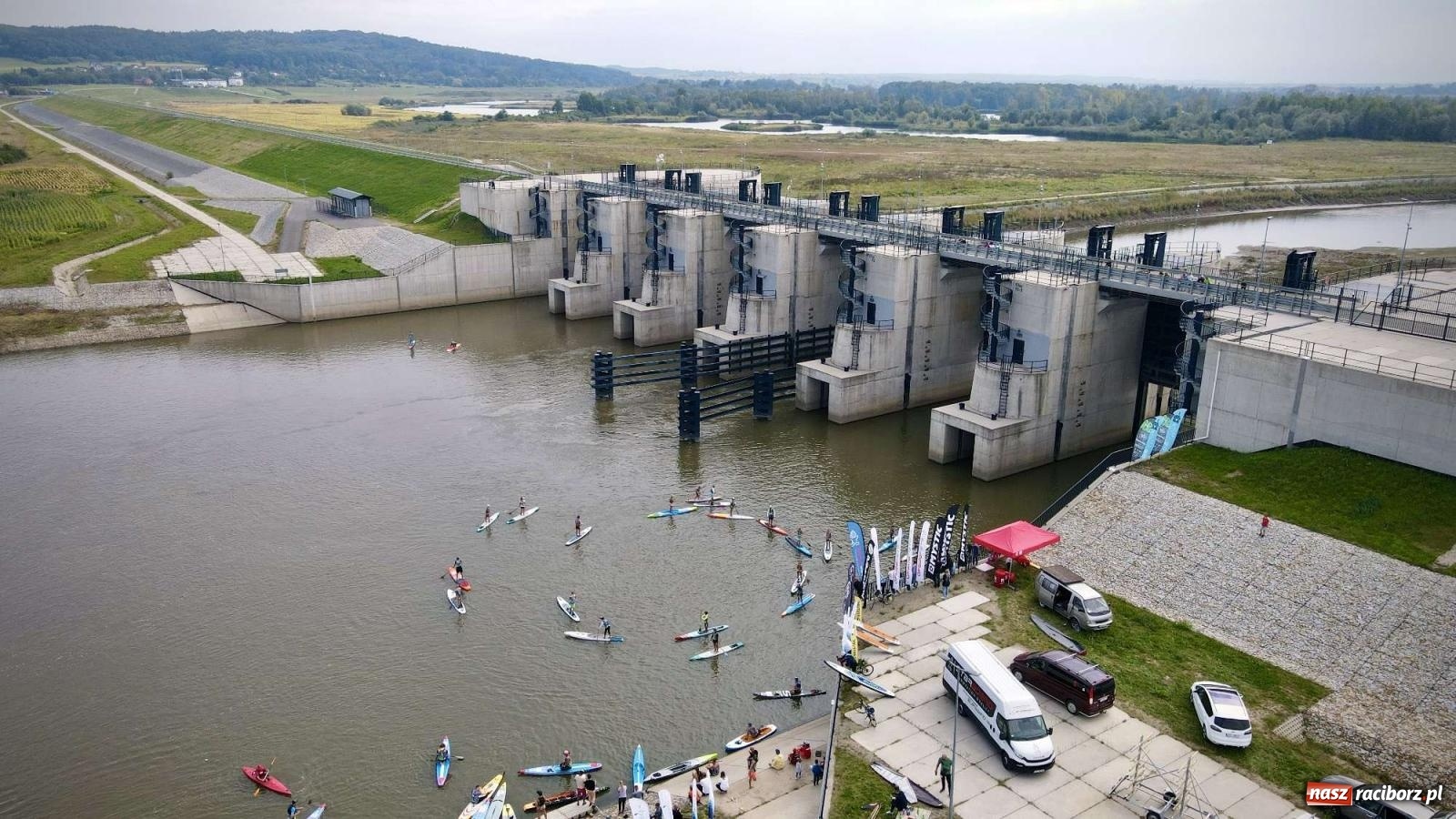 Zdjęcie w galerii na portalu naszraciborz.pl: Regaty pod zaporą czołową zbiornika Racibórz [FOTO i WIDEO] wiadomości z regionu