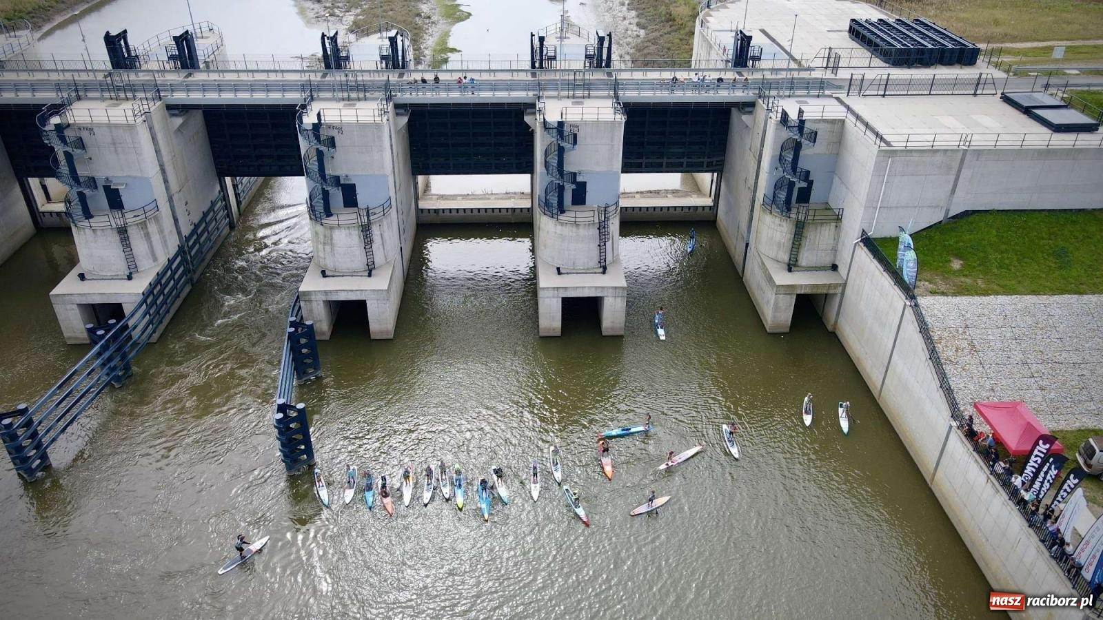 Zdjęcie w galerii na portalu naszraciborz.pl: Regaty pod zaporą czołową zbiornika Racibórz [FOTO i WIDEO] wiadomości z regionu