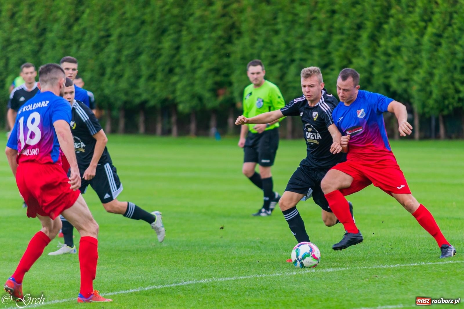 Zdjęcie w galerii na portalu naszraciborz.pl: Kolejarz Chałupki pierwszym pogromcą Silesii Lubomia [FOTO] wiadomości z regionu