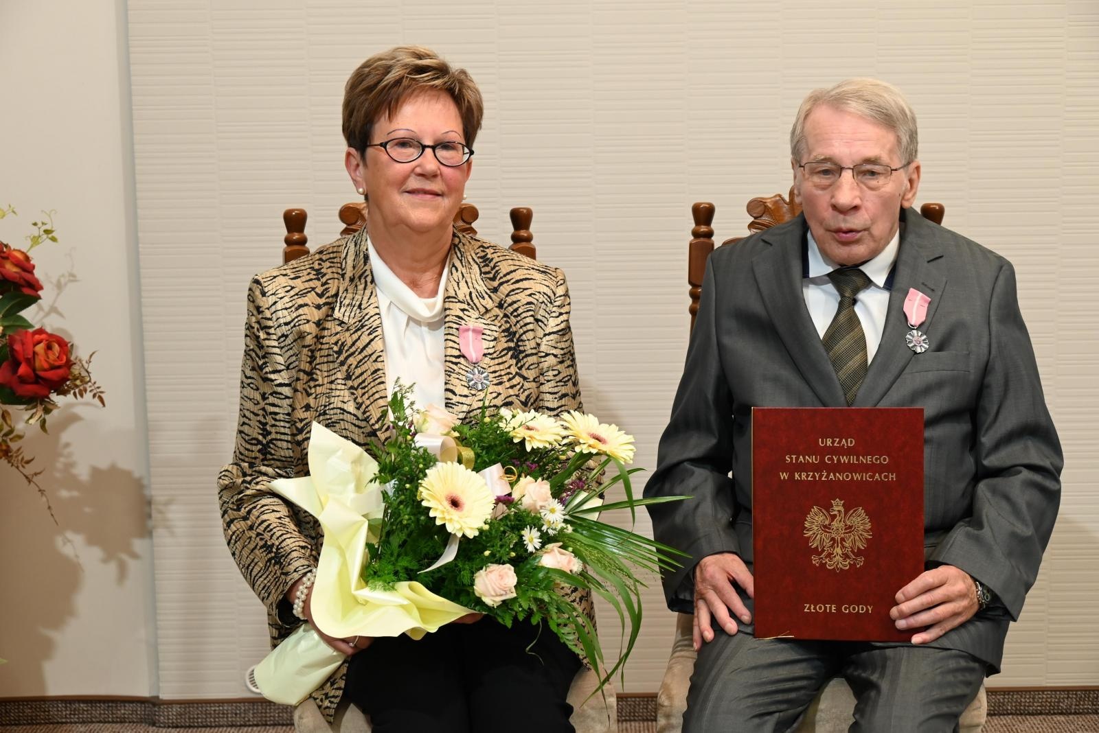 Zdjęcie w galerii na portalu naszraciborz.pl: Złote gody w Krzyżanowicach. Jubilaci z medalami Prezydenta RP [FOTO] wiadomości z regionu