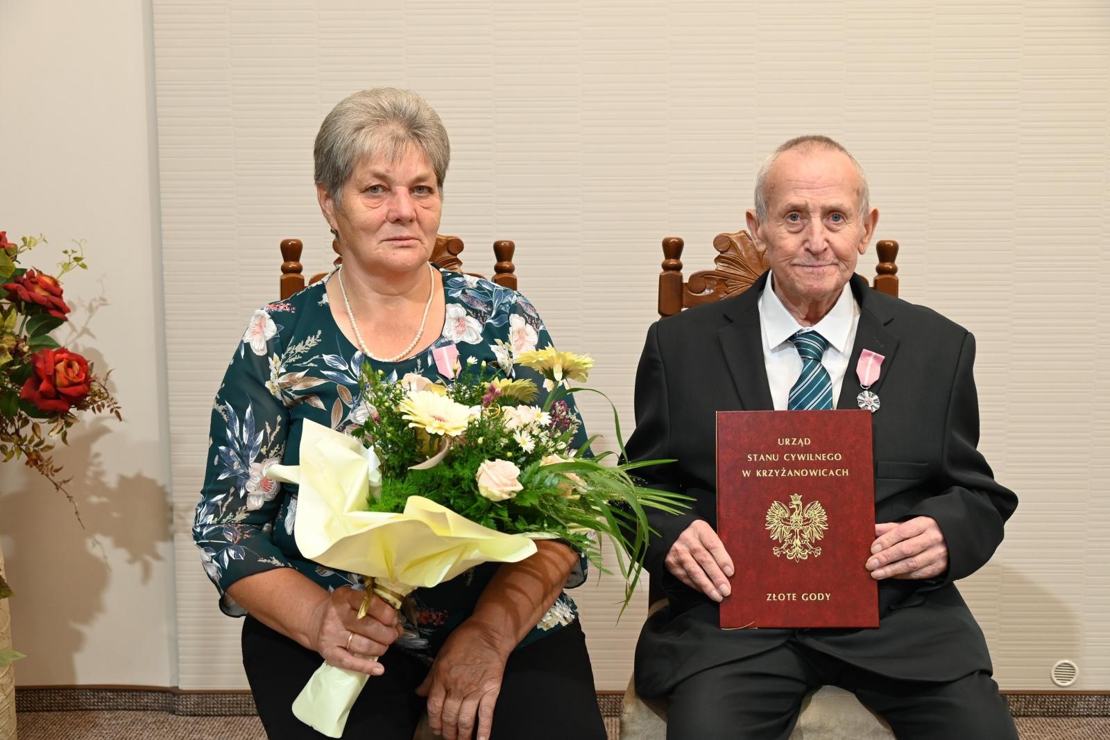 Zdjęcie w galerii na portalu naszraciborz.pl: Złote gody w Krzyżanowicach. Jubilaci z medalami Prezydenta RP [FOTO] wiadomości z regionu