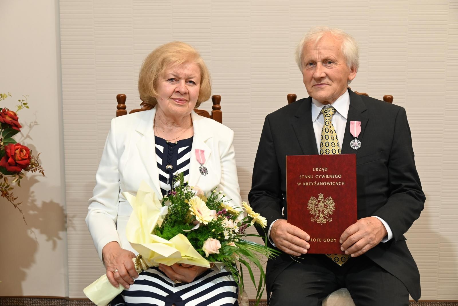 Zdjęcie w galerii na portalu naszraciborz.pl: Złote gody w Krzyżanowicach. Jubilaci z medalami Prezydenta RP [FOTO] wiadomości z regionu