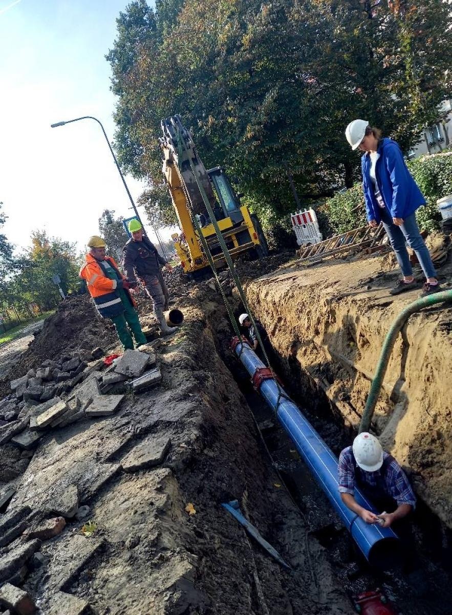 Zdjęcie w galerii na portalu naszraciborz.pl: Poważna awaria wodociągu na ul. Kościuszki wiadomości z regionu