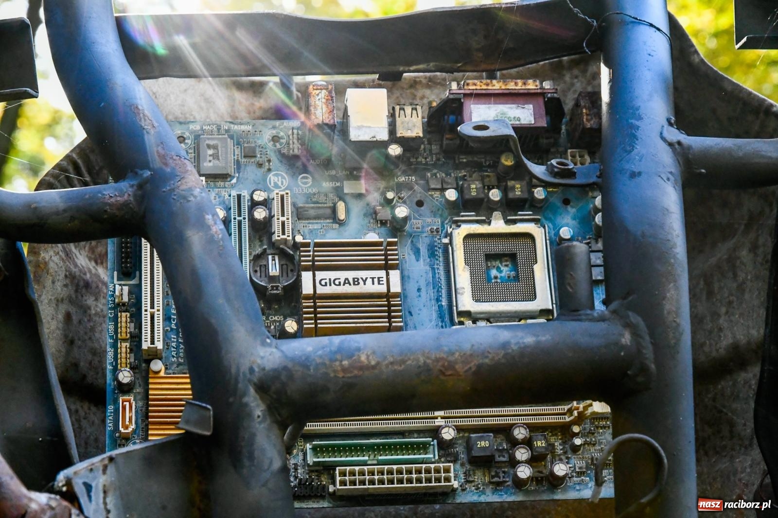 Zdjęcie w galerii na portalu naszraciborz.pl: ROZBITKOWIE Podleśnego. Ze Stoczni Gdańskiej nad Szuwarowy Staw w Oborze wiadomości z regionu