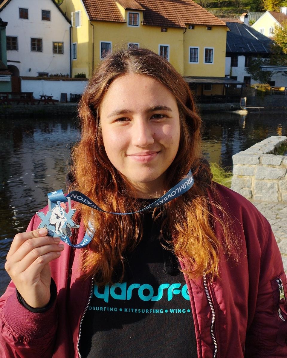 Zdjęcie w galerii na portalu naszraciborz.pl: Raciborzanka na podium Krumlovskiego Maratonu wiadomości z regionu