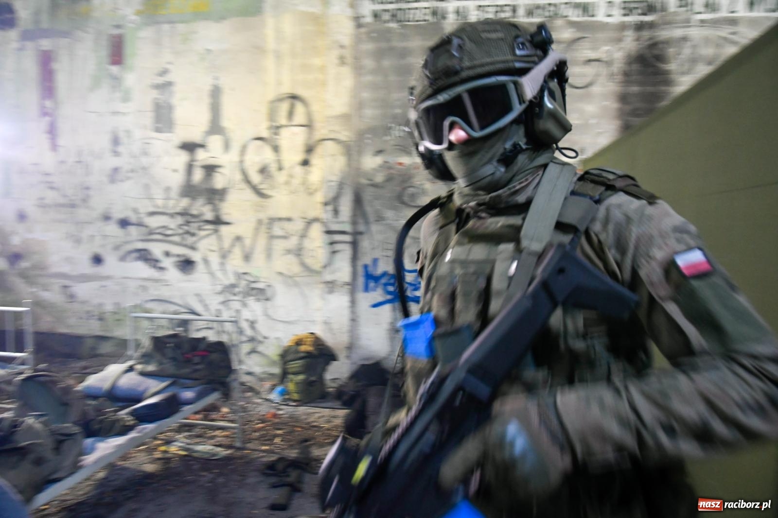 Zdjęcie w galerii na portalu naszraciborz.pl: Strzały i wybuchy. Śląscy terytorialsi ćwiczą w Kuźni Raciborskiej [FOTO i WIDEO] wiadomości z regionu