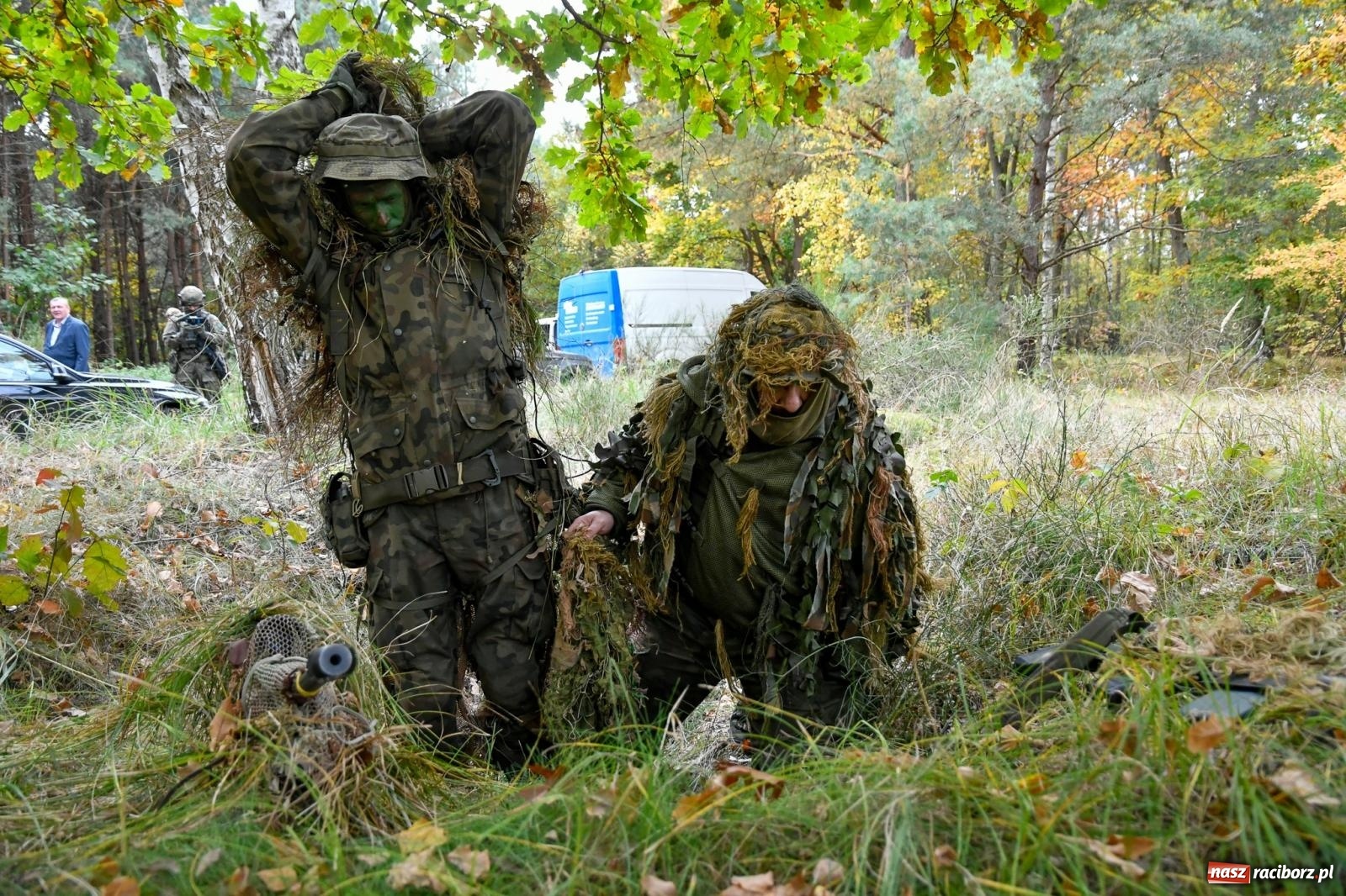 Zdjęcie w galerii na portalu naszraciborz.pl: Strzały i wybuchy. Śląscy terytorialsi ćwiczą w Kuźni Raciborskiej [FOTO i WIDEO] wiadomości z regionu