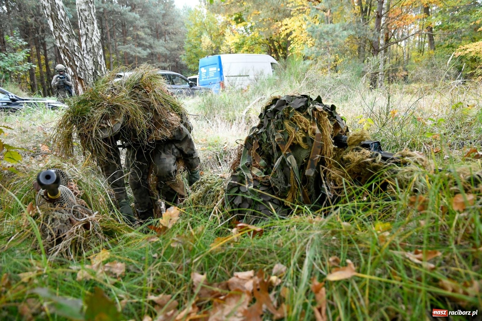Zdjęcie w galerii na portalu naszraciborz.pl: Strzały i wybuchy. Śląscy terytorialsi ćwiczą w Kuźni Raciborskiej [FOTO i WIDEO] wiadomości z regionu