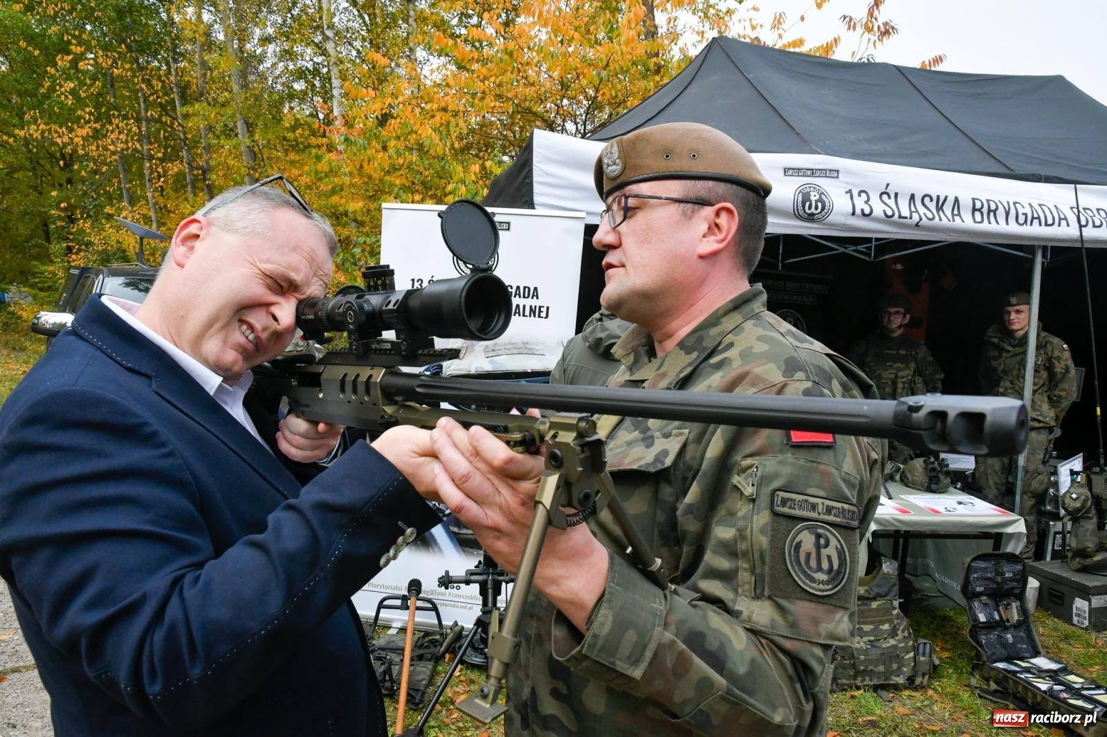 Zdjęcie w galerii na portalu naszraciborz.pl: Strzały i wybuchy. Śląscy terytorialsi ćwiczą w Kuźni Raciborskiej [FOTO i WIDEO] wiadomości z regionu
