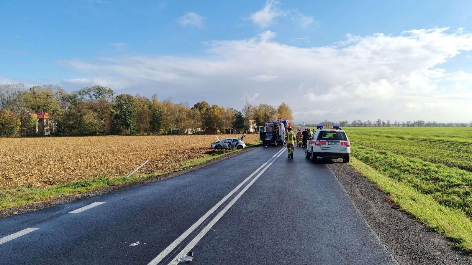 Zdjęcie w galerii na portalu naszraciborz.pl: Skoda i toyota zderzyły się na trasie Krzyżanowice-Owsiszcze [FOTO] wiadomości z regionu
