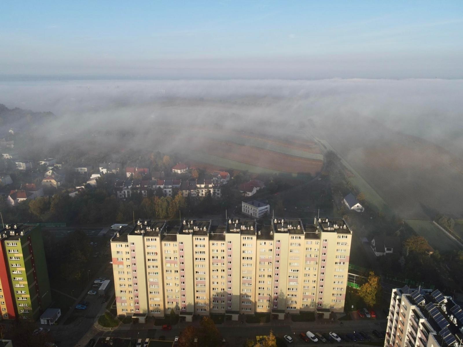 Zdjęcie w galerii na portalu naszraciborz.pl: Racibórz w porannej mgle [FOTO i WIDEO] wiadomości z regionu