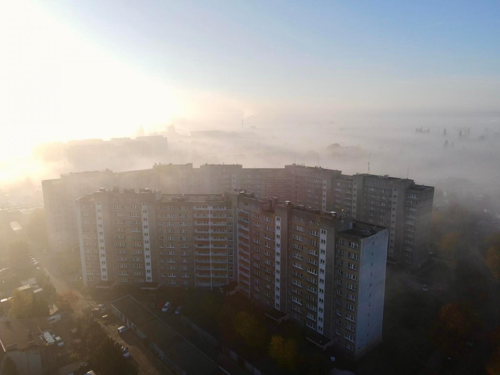 Zdjęcie w galerii na portalu naszraciborz.pl: Racibórz w porannej mgle [FOTO i WIDEO] wiadomości z regionu