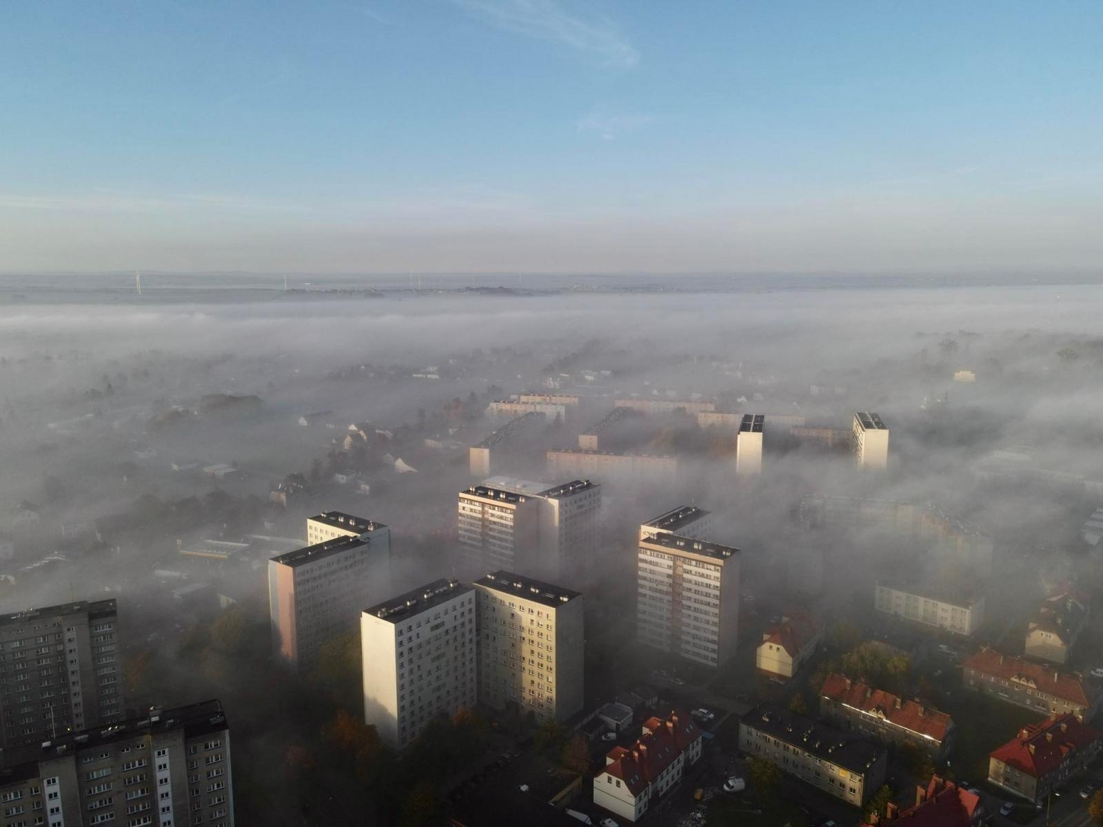 Zdjęcie w galerii na portalu naszraciborz.pl: Racibórz w porannej mgle [FOTO i WIDEO] wiadomości z regionu