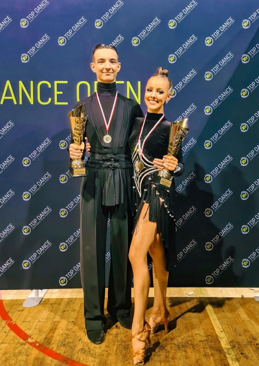 Zdjęcie w galerii na portalu naszraciborz.pl: Para taneczna z raciborzaninem w składzie na podium Mistrzostw Polski wiadomości z regionu