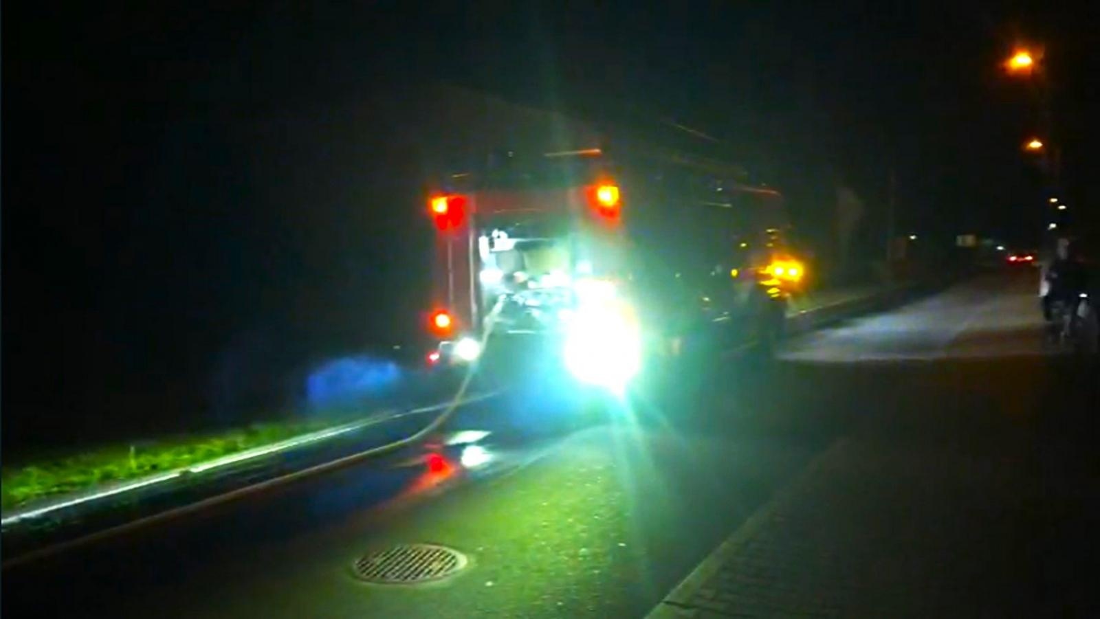 Zdjęcie w galerii na portalu naszraciborz.pl: Raport 998. Plama na jezdni w Rudyszwałdzie wiadomości z regionu