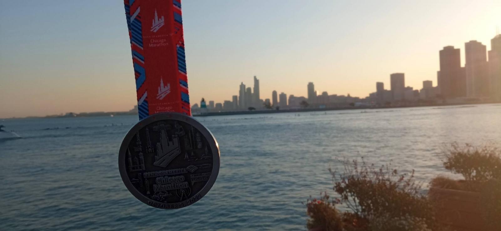 Zdjęcie w galerii na portalu naszraciborz.pl: Z Raciborza za Atlantyk. Raciborzanin pobiegł w Bank of America Chicago Marathon wiadomości z regionu