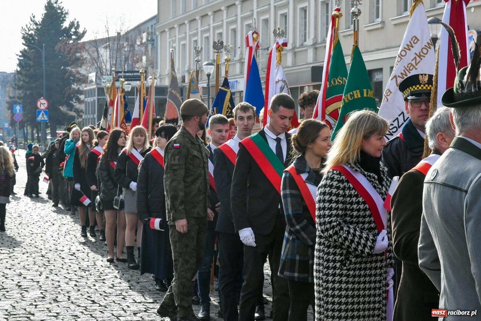 Zdjęcie w galerii na portalu naszraciborz.pl: Narodowe Święto Niepodległości - obchody miejskie w Raciborzu [FOTO i WIDEO] wiadomości z regionu