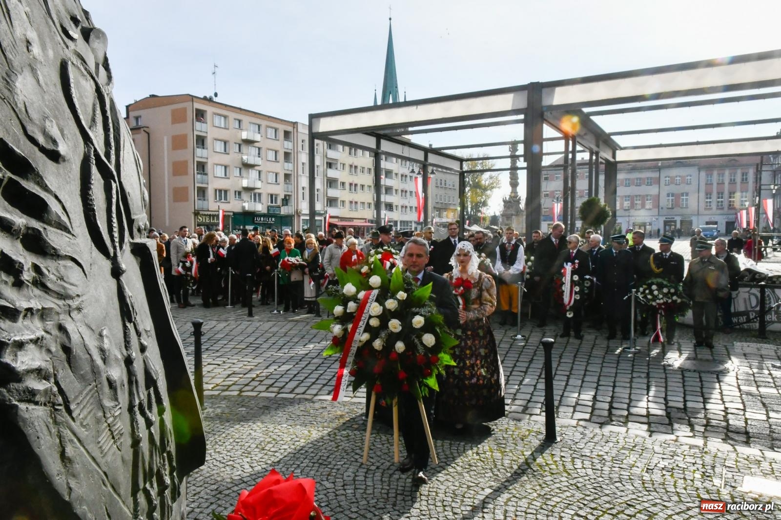 Zdjęcie w galerii na portalu naszraciborz.pl: Narodowe Święto Niepodległości - obchody miejskie w Raciborzu [FOTO i WIDEO] wiadomości z regionu