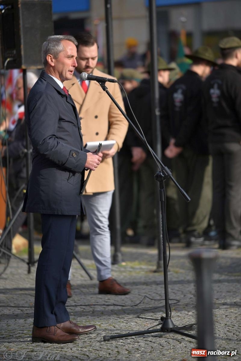 Zdjęcie w galerii na portalu naszraciborz.pl: Narodowe Święto Niepodległości - obchody miejskie w Raciborzu [FOTO i WIDEO] wiadomości z regionu