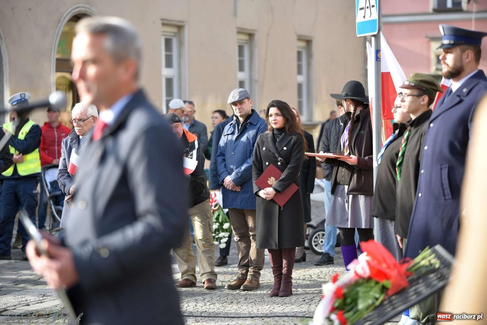 Zdjęcie w galerii na portalu naszraciborz.pl: Narodowe Święto Niepodległości - obchody miejskie w Raciborzu [FOTO i WIDEO] wiadomości z regionu