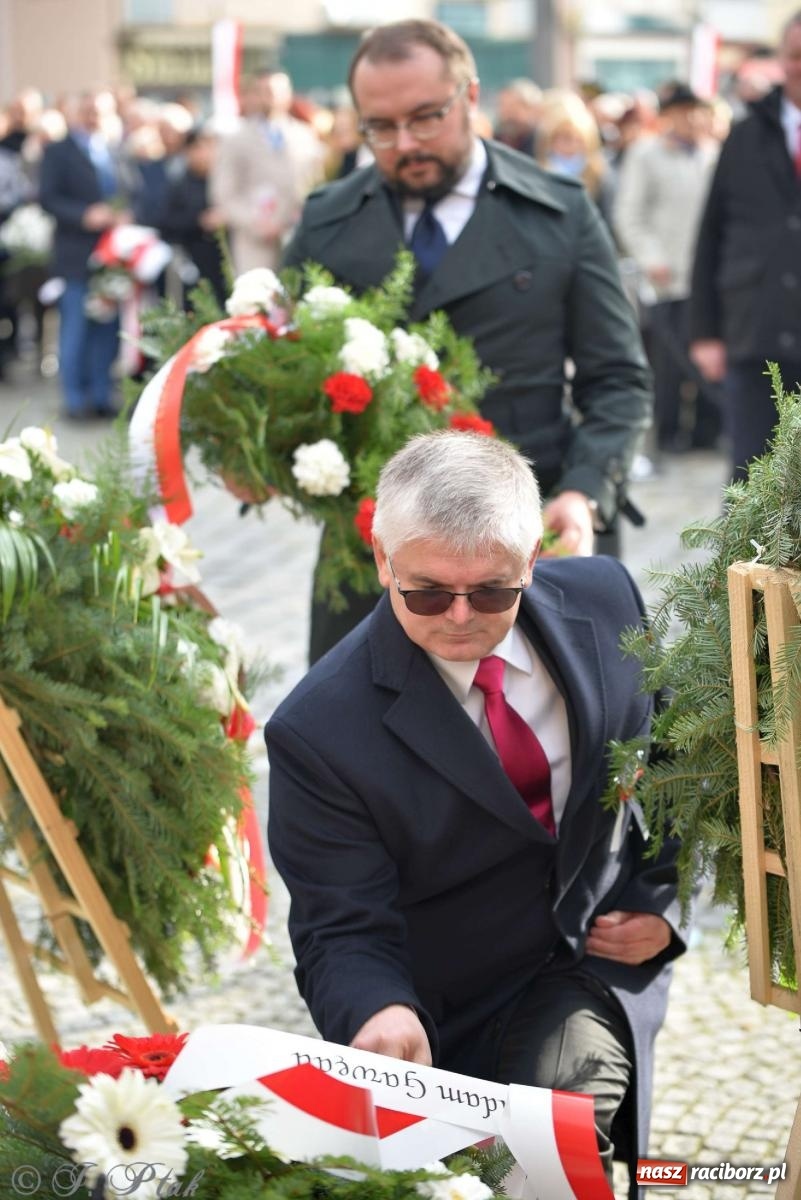 Zdjęcie w galerii na portalu naszraciborz.pl: Narodowe Święto Niepodległości - obchody miejskie w Raciborzu [FOTO i WIDEO] wiadomości z regionu