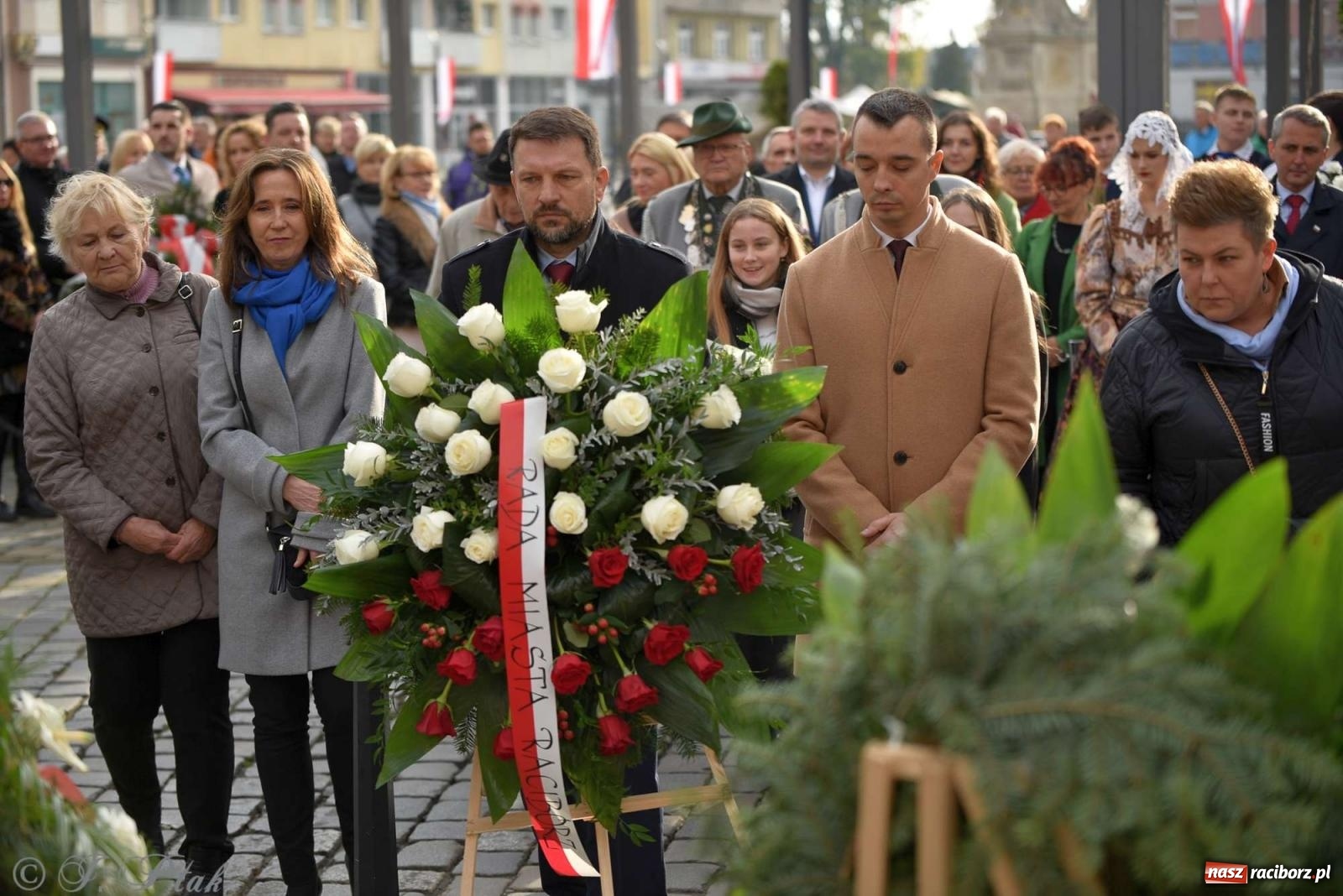 Zdjęcie w galerii na portalu naszraciborz.pl: Narodowe Święto Niepodległości - obchody miejskie w Raciborzu [FOTO i WIDEO] wiadomości z regionu