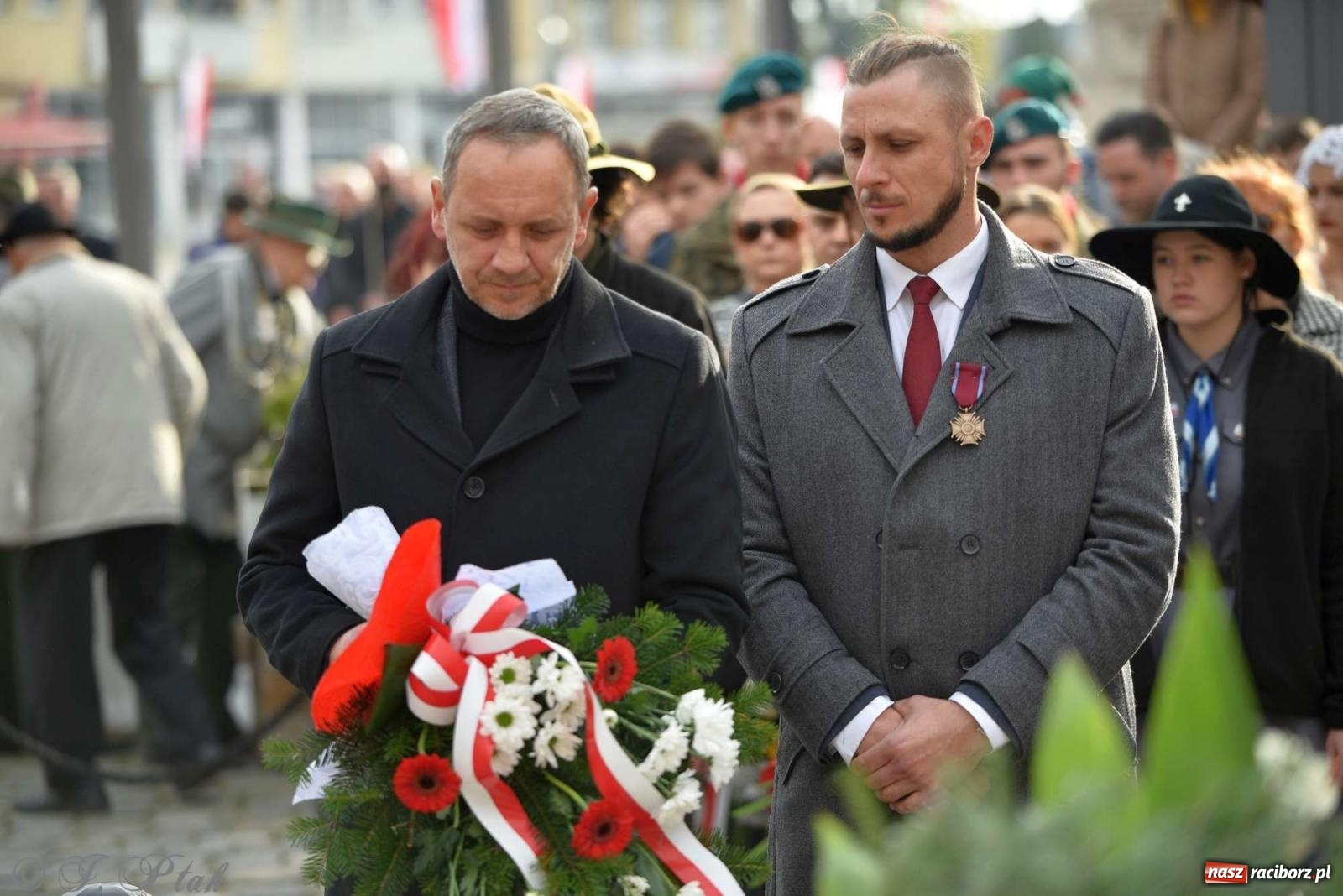 Zdjęcie w galerii na portalu naszraciborz.pl: Narodowe Święto Niepodległości - obchody miejskie w Raciborzu [FOTO i WIDEO] wiadomości z regionu
