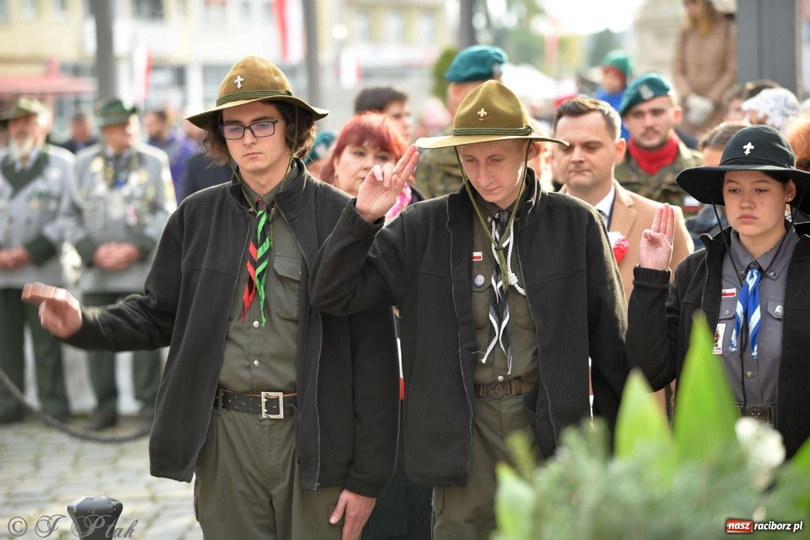 Zdjęcie w galerii na portalu naszraciborz.pl: Narodowe Święto Niepodległości - obchody miejskie w Raciborzu [FOTO i WIDEO] wiadomości z regionu