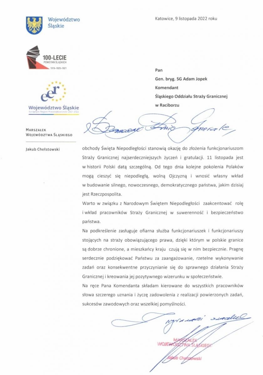 Zdjęcie w galerii na portalu naszraciborz.pl: Święto Niepodległości u śląskich pograniczników z Raciborza [FOTO] wiadomości z regionu