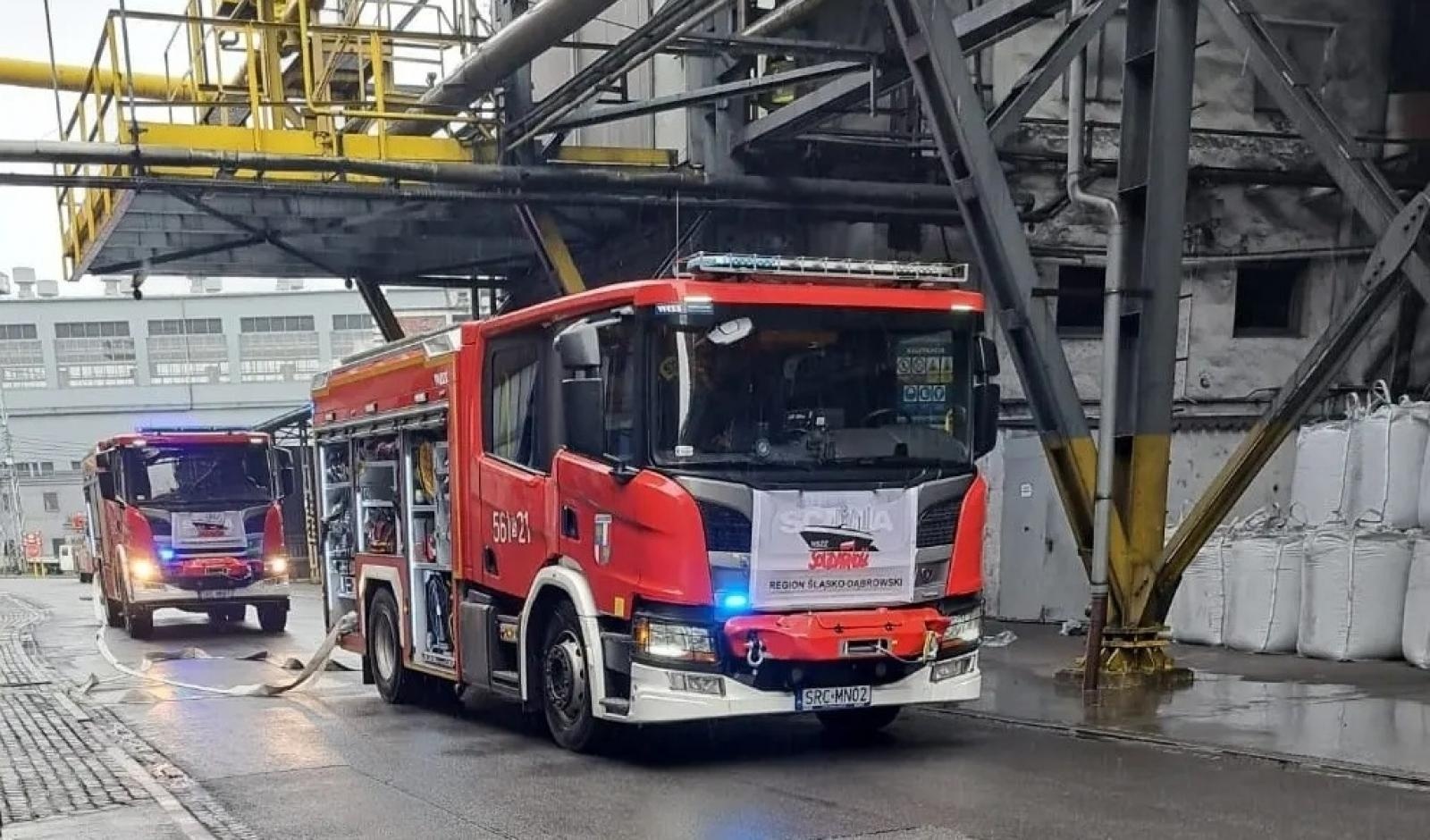 Zdjęcie w galerii na portalu naszraciborz.pl: Pożar na terenie zakładu przy Piaskowej wiadomości z regionu