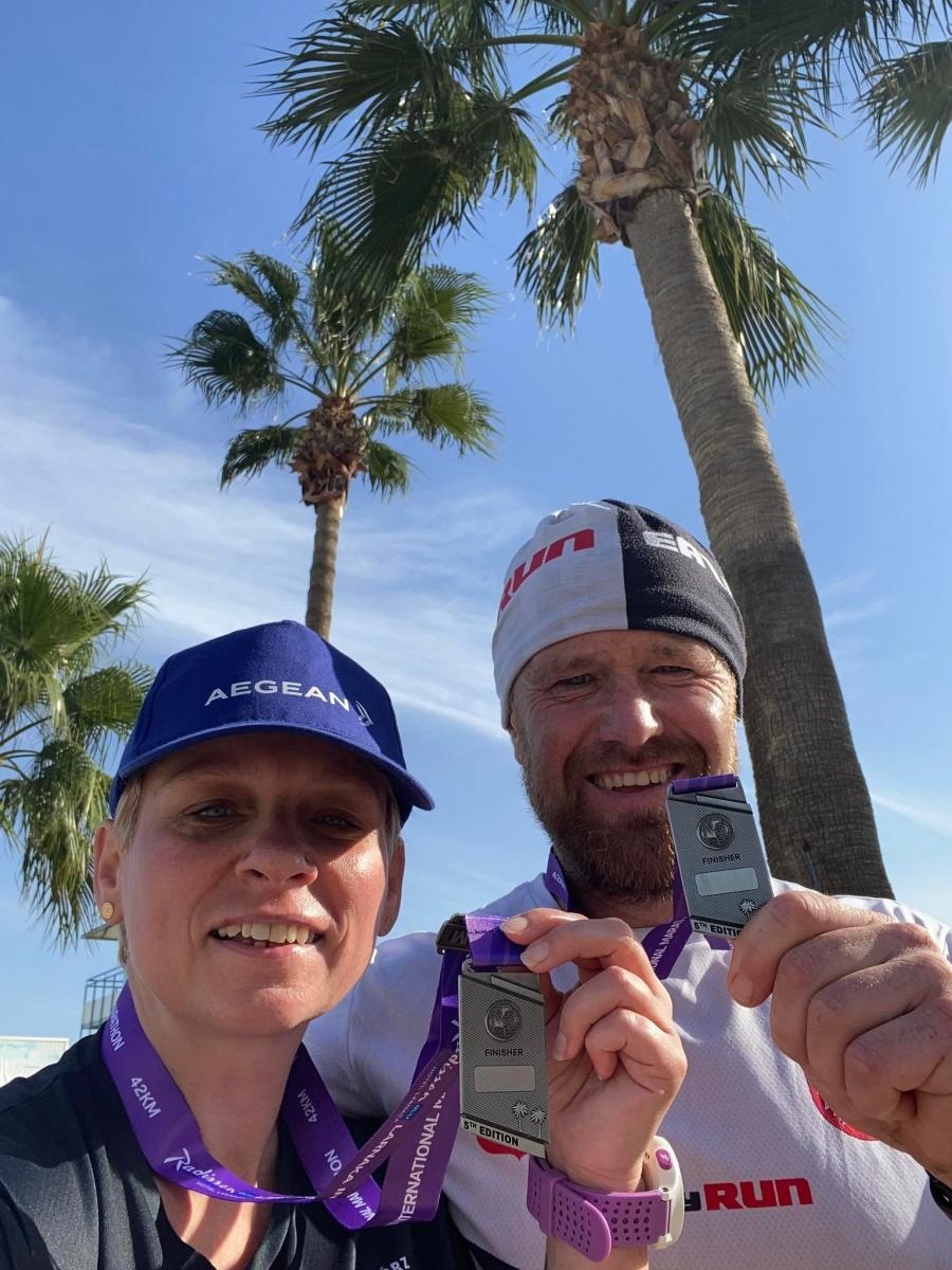 Zdjęcie w galerii na portalu naszraciborz.pl: Raciborzanie pobiegli w maratonie Radisson Blu Larnaka wiadomości z regionu