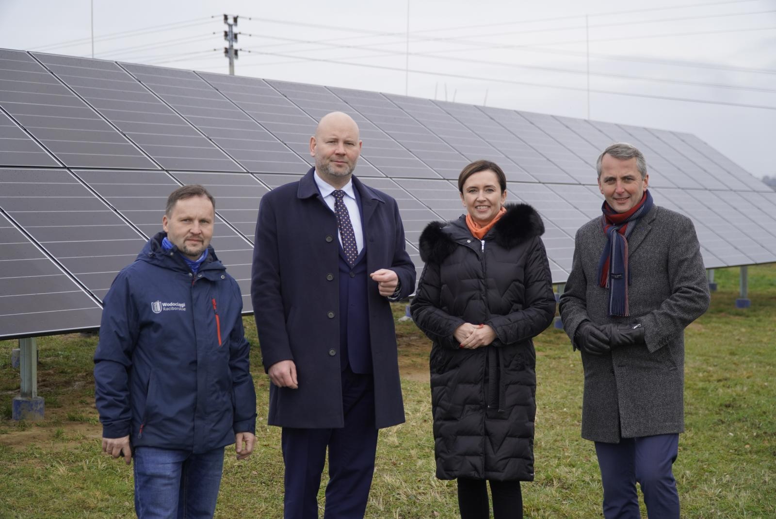 Zdjęcie w galerii na portalu naszraciborz.pl: Druga farma fotowoltaiczna Wodociągów Raciborskich wiadomości z regionu
