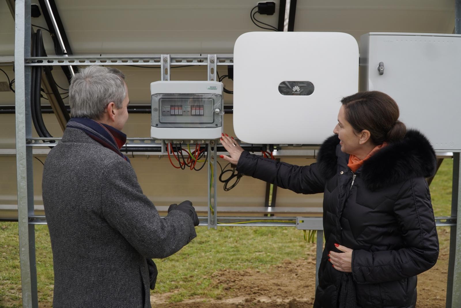 Zdjęcie w galerii na portalu naszraciborz.pl: Druga farma fotowoltaiczna Wodociągów Raciborskich wiadomości z regionu