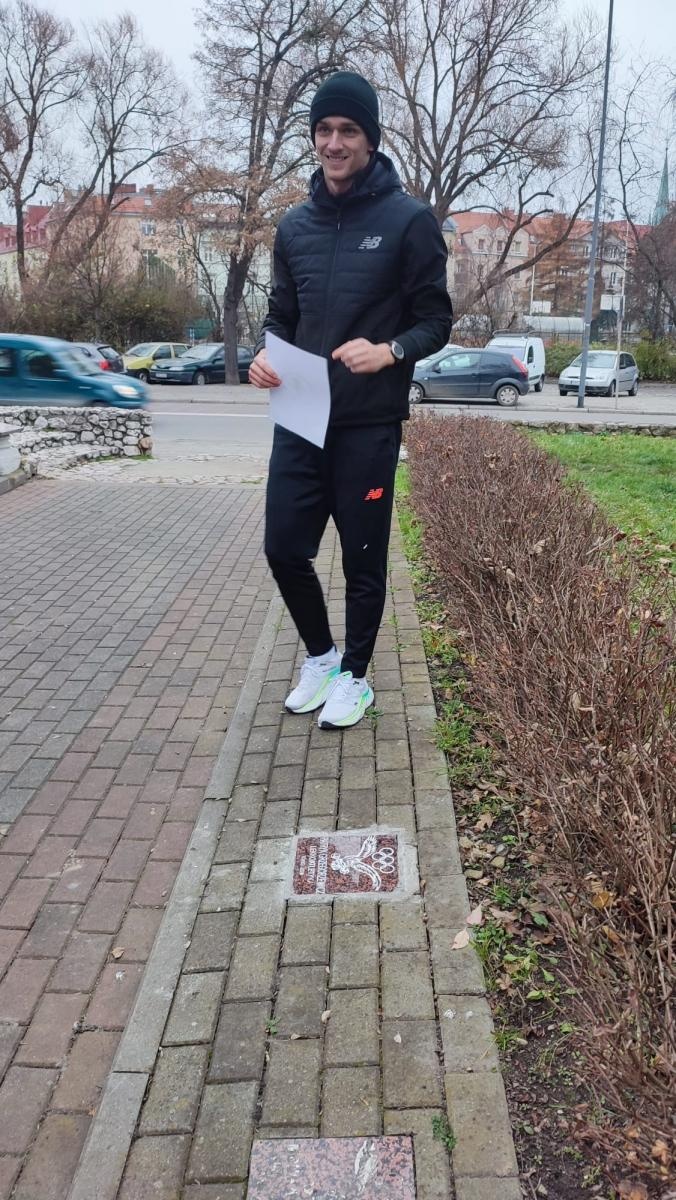Zdjęcie w galerii na portalu naszraciborz.pl: Patryk Grzegorzewicz uhonorowany w Alei Olimpijczyków Ziemi Raciborskiej wiadomości z regionu