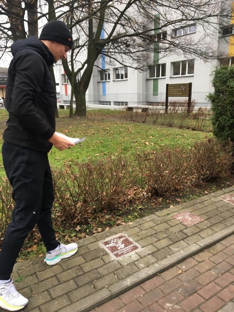 Zdjęcie w galerii na portalu naszraciborz.pl: Patryk Grzegorzewicz uhonorowany w Alei Olimpijczyków Ziemi Raciborskiej wiadomości z regionu