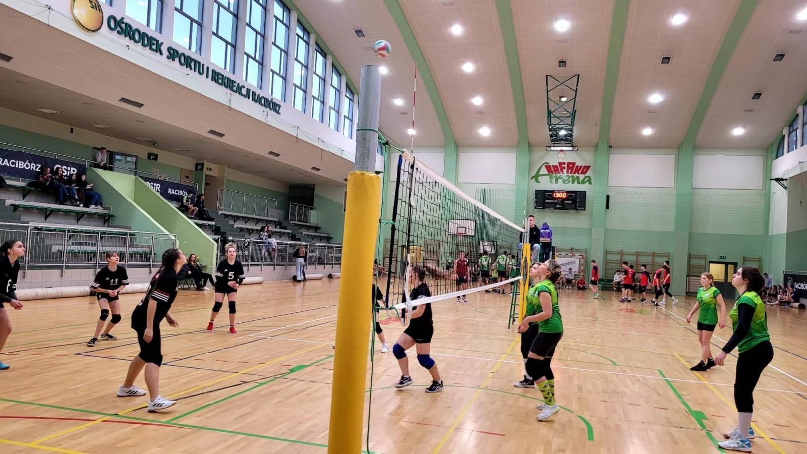 Zdjęcie w galerii na portalu naszraciborz.pl: Siatkarskie mikołajkowe zmagania raciborskich szkół wiadomości z regionu