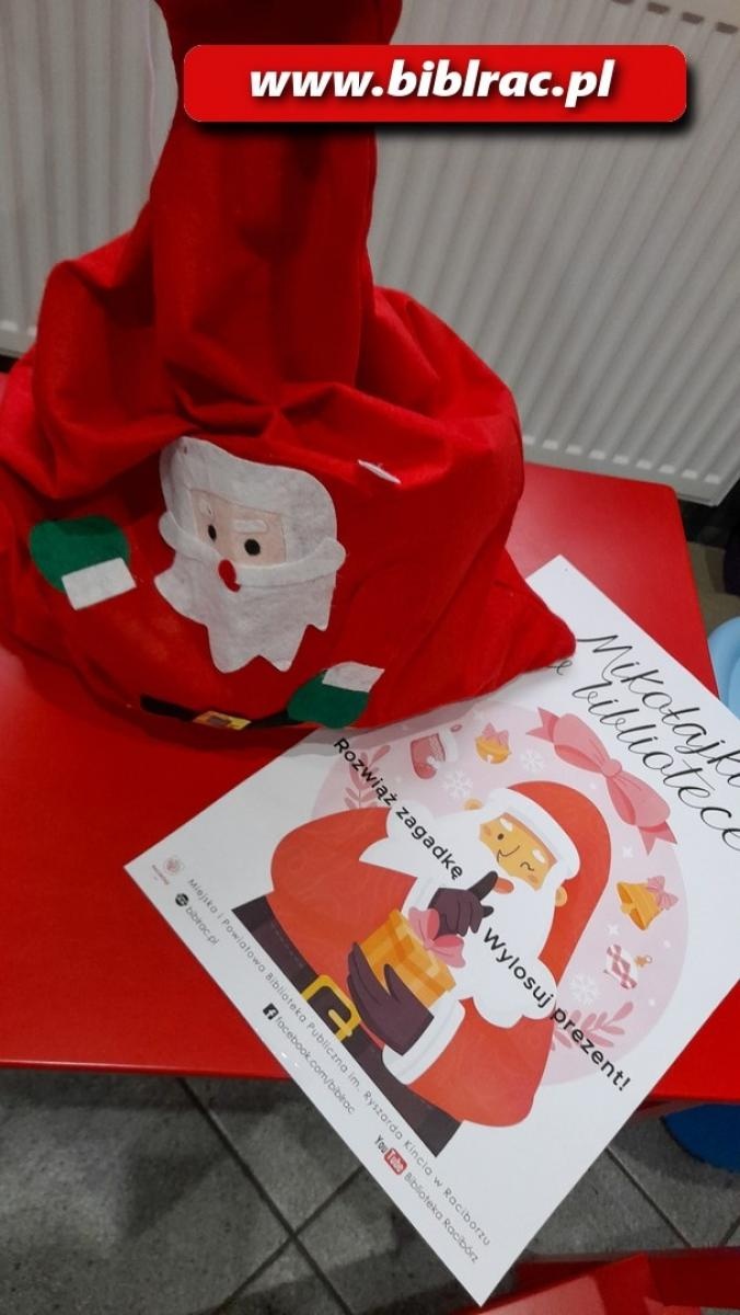 Zdjęcie w galerii na portalu naszraciborz.pl: Mikołajki w bibliotece na Ostrogu wiadomości z regionu