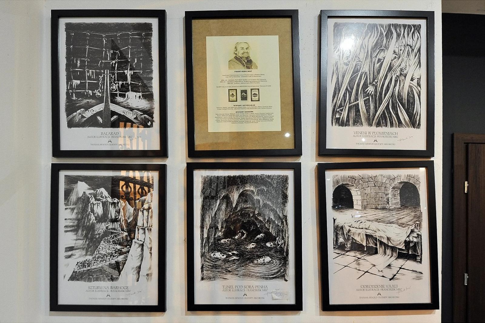 Zdjęcie w galerii na portalu naszraciborz.pl: Profesor Franciszek Nieć z wystawą ilustracji w Raciborzu wiadomości z regionu