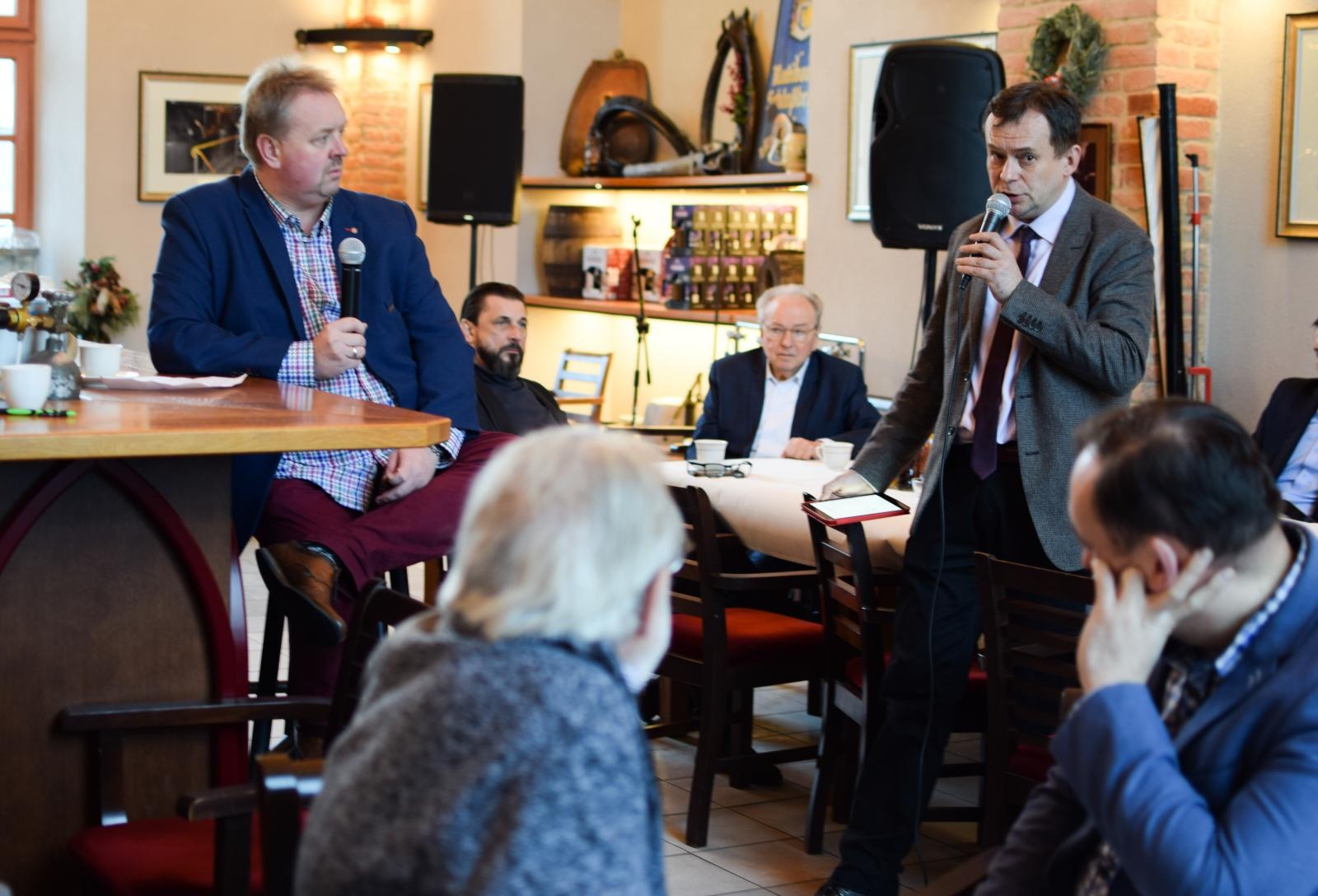 Zdjęcie w galerii na portalu naszraciborz.pl: Raciborscy przedsiębiorcy przy śniadaniu  rozmawiali o biznesie wiadomości z regionu