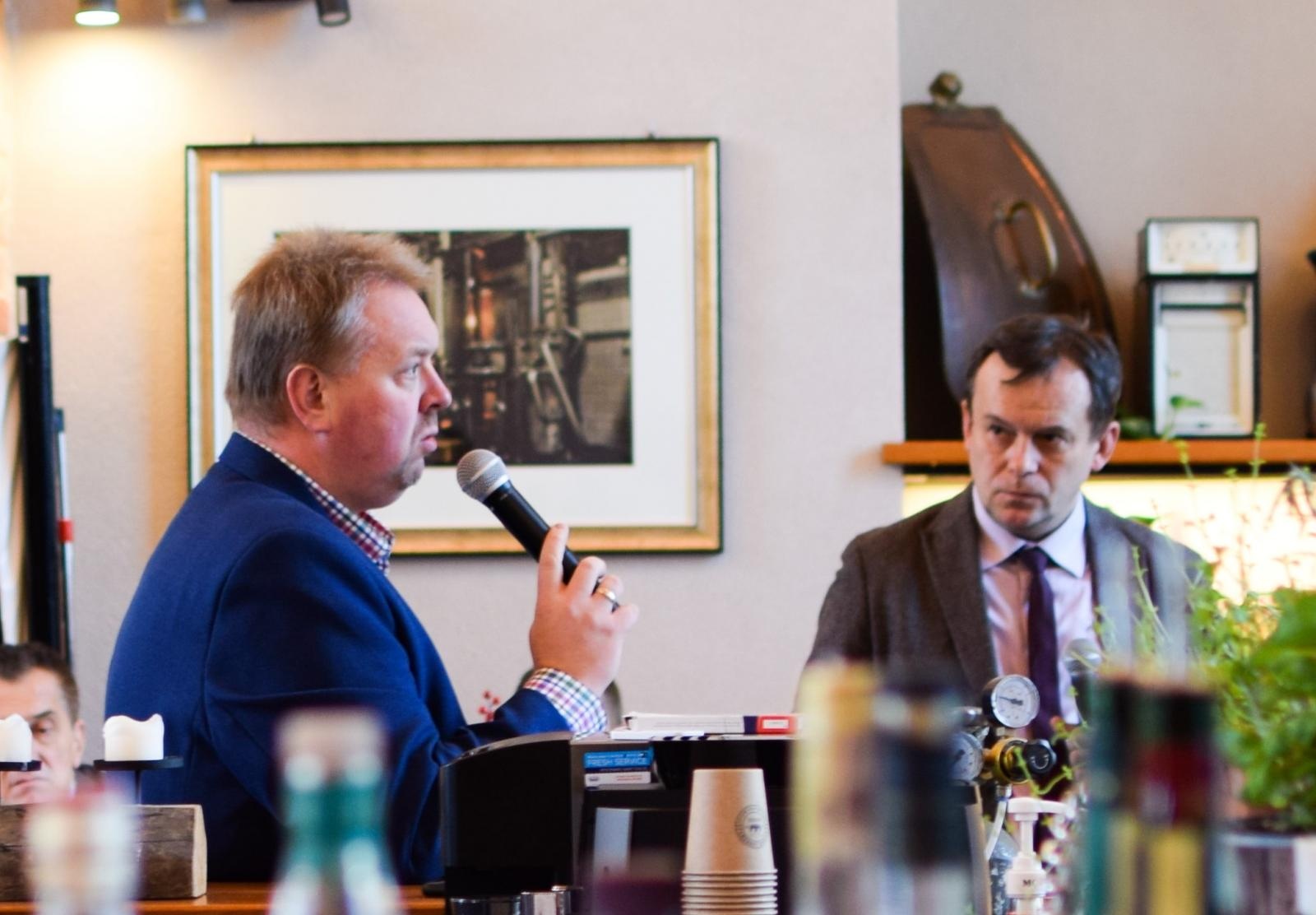 Zdjęcie w galerii na portalu naszraciborz.pl: Raciborscy przedsiębiorcy przy śniadaniu  rozmawiali o biznesie wiadomości z regionu