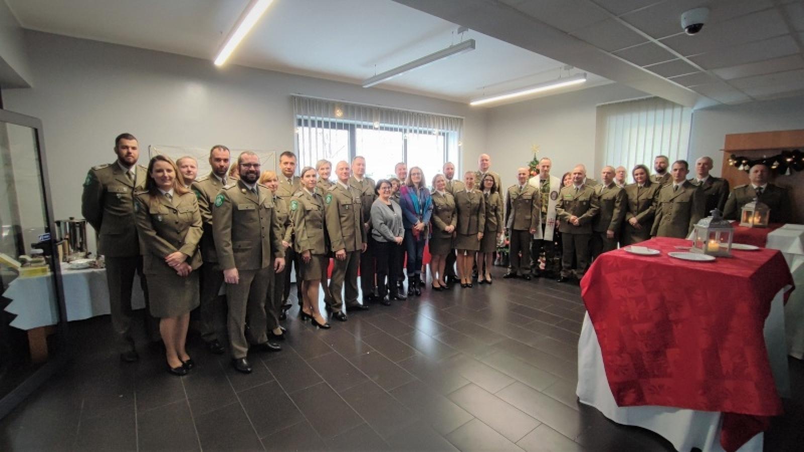 Zdjęcie w galerii na portalu naszraciborz.pl: Świąteczne spotkania opłatkowe u śląskich pograniczników wiadomości z regionu