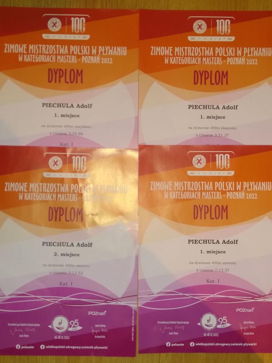 Zdjęcie w galerii na portalu naszraciborz.pl: Sukcesy Adolfa Piechuli na mistrzostwach Polski w Poznaniu wiadomości z regionu