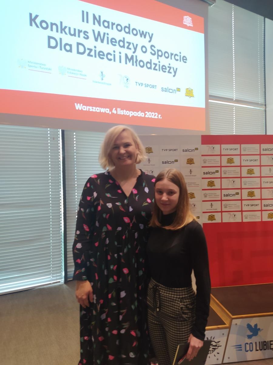 Zdjęcie w galerii na portalu naszraciborz.pl: Magda Gębska wygrała II Narodowy Konkurs Wiedzy o Sporcie dla dzieci i młodzieży wiadomości z regionu