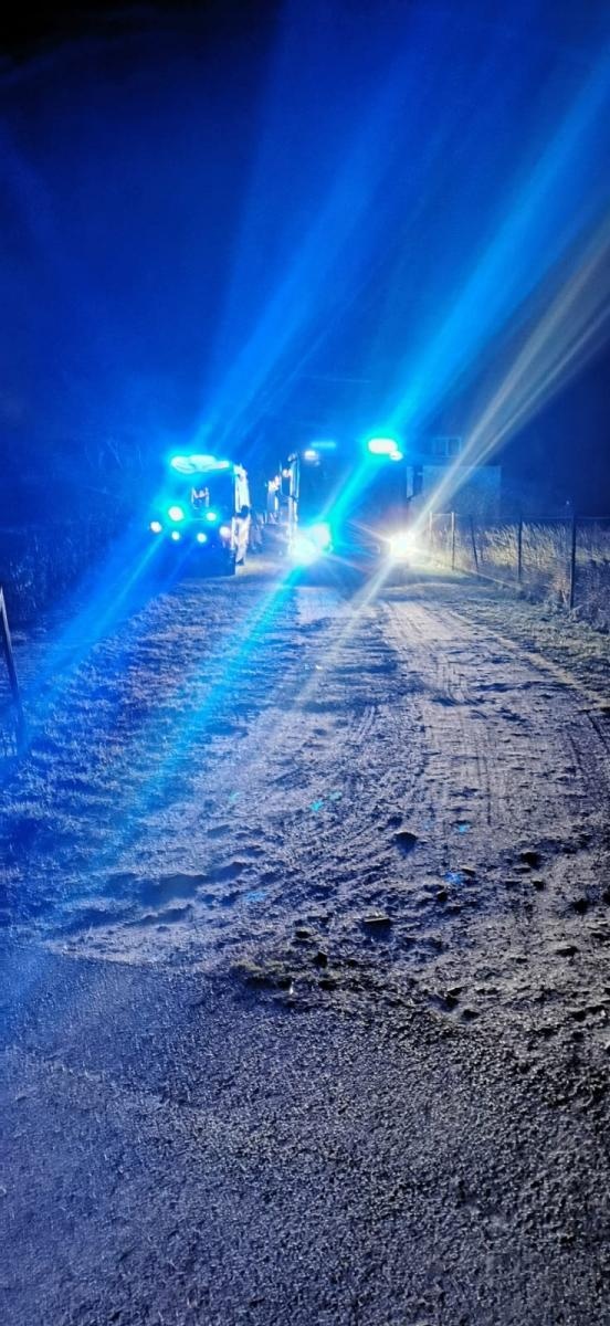 Zdjęcie w galerii na portalu naszraciborz.pl: Pożar w Kuźni Raciborskiej. Ojciec uratował syna wiadomości z regionu