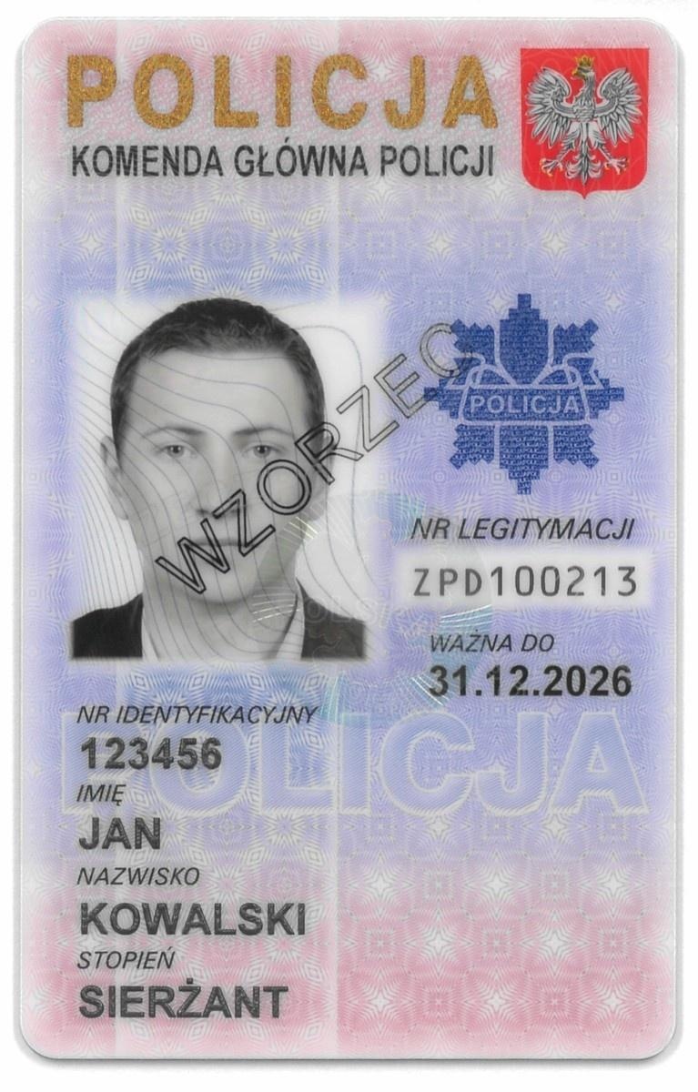 Zdjęcie w galerii na portalu naszraciborz.pl: Taką legitymację powinien okazać w tym roku policjant wiadomości z regionu