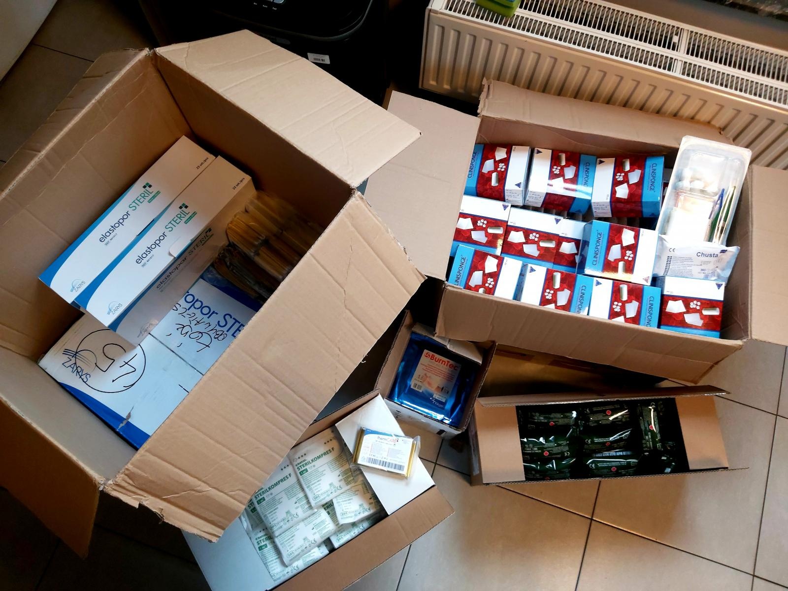 Zdjęcie w galerii na portalu naszraciborz.pl: Dary z powiatu raciborskiego dotarły niemal pod linię frontu. 900 km podróży na zdjęciach wiadomości z regionu