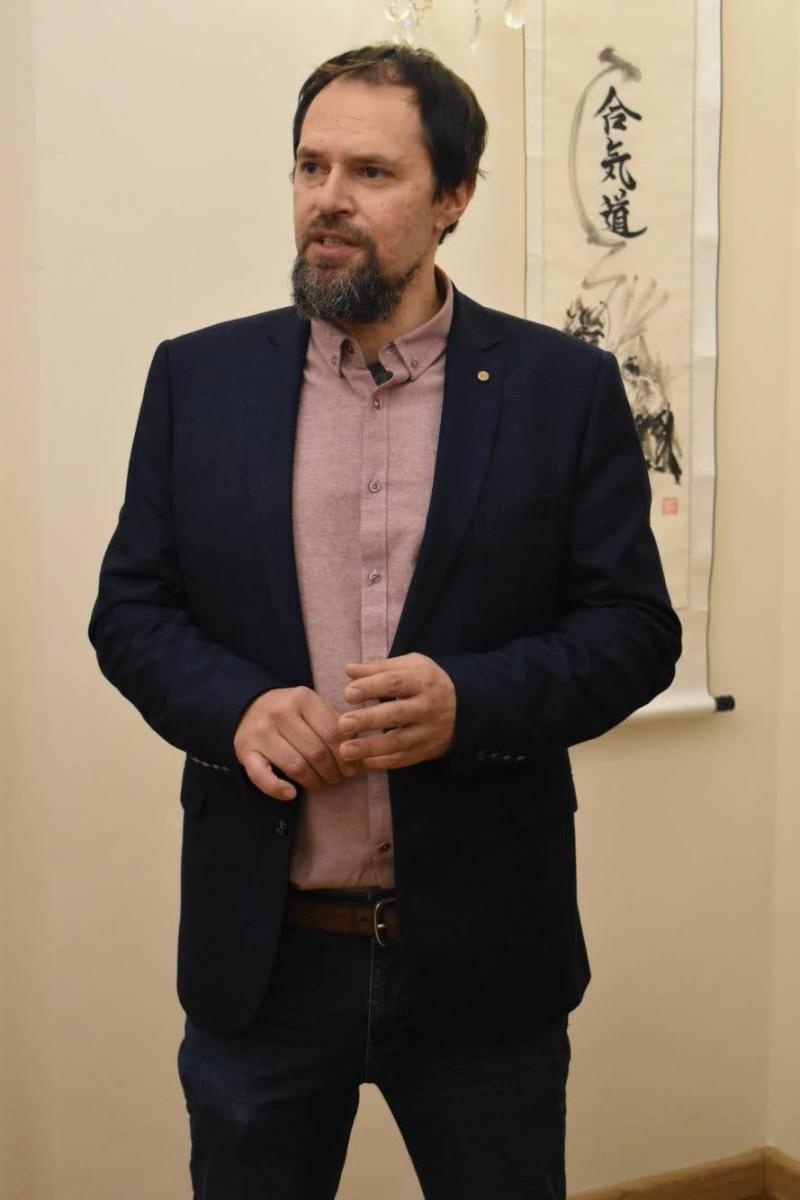 Zdjęcie w galerii na portalu naszraciborz.pl: Ślady tuszu na mieczu - tradycyjne malarstwo japońskie na zamku wiadomości z regionu