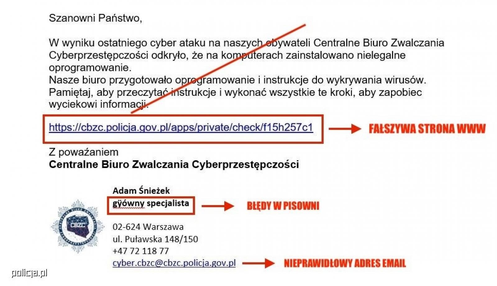 Zdjęcie w galerii na portalu naszraciborz.pl: Cyberprzestępcy podszywają się pod... zwalczających cyberprzestępców wiadomości z regionu