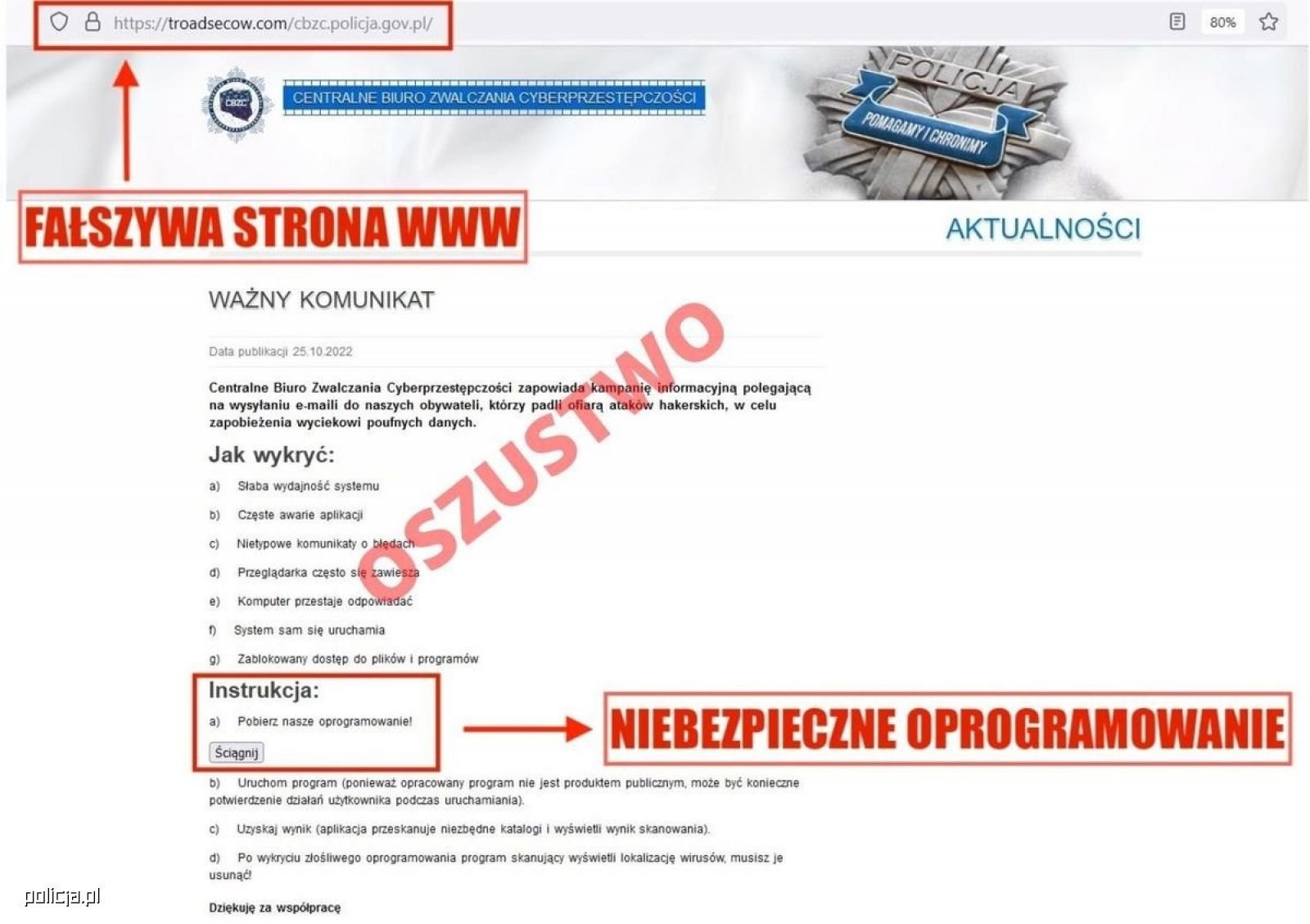 Zdjęcie w galerii na portalu naszraciborz.pl: Cyberprzestępcy podszywają się pod... zwalczających cyberprzestępców wiadomości z regionu